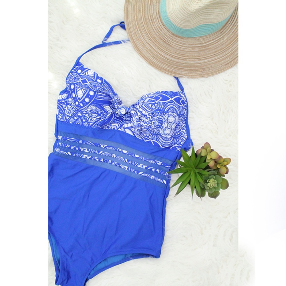 Chic Swimwear one-piece blue‎